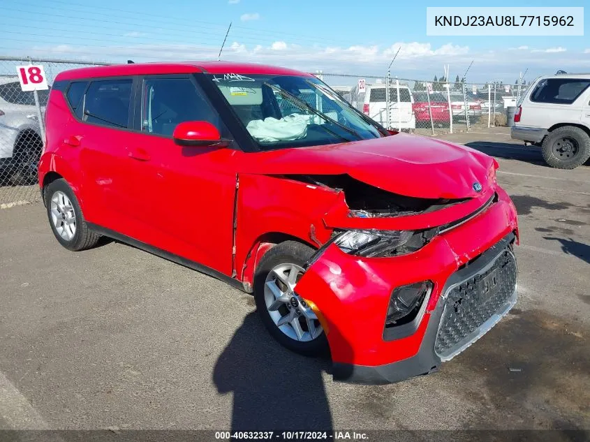 2020 Kia Soul S VIN: KNDJ23AU8L7715962 Lot: 40632337