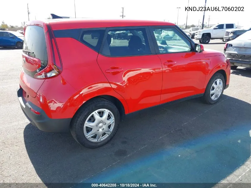 2020 Kia Soul Lx VIN: KNDJ23AU6L7060202 Lot: 40642205