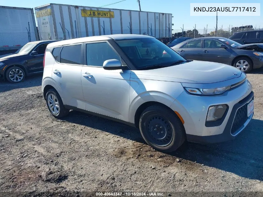 2020 Kia Soul Lx VIN: KNDJ23AU5L7717412 Lot: 40643347