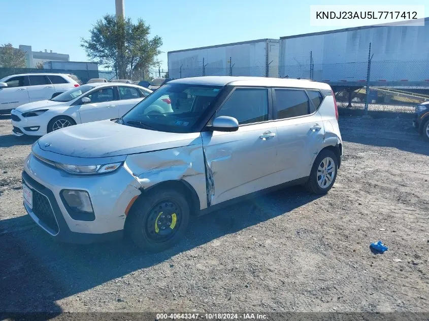 2020 Kia Soul Lx VIN: KNDJ23AU5L7717412 Lot: 40643347