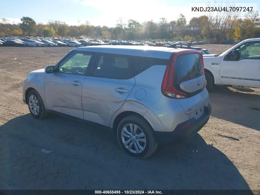 2020 Kia Soul Lx VIN: KNDJ23AU4L7097247 Lot: 40655495