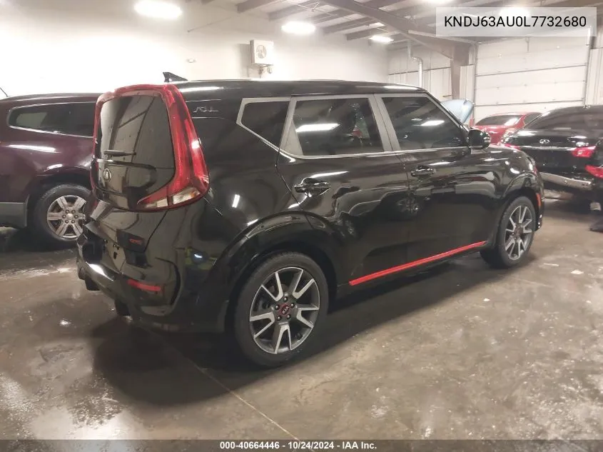 2020 Kia Soul Gt-Line VIN: KNDJ63AU0L7732680 Lot: 40664446