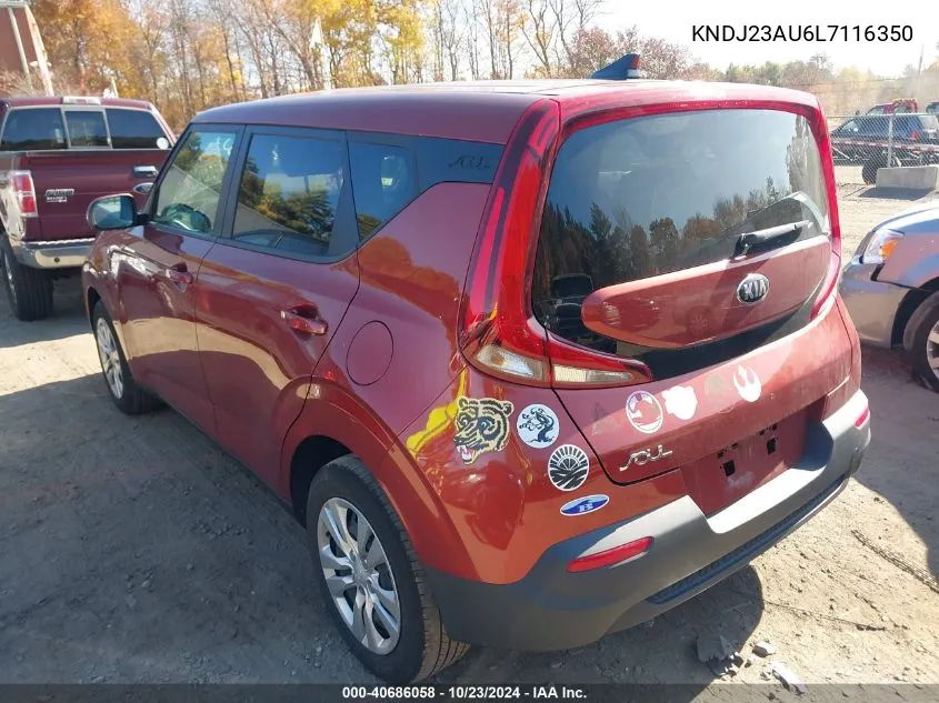 2020 Kia Soul Lx VIN: KNDJ23AU6L7116350 Lot: 40686058