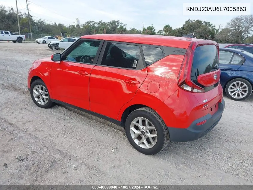 2020 Kia Soul S VIN: KNDJ23AU6L7005863 Lot: 40699040