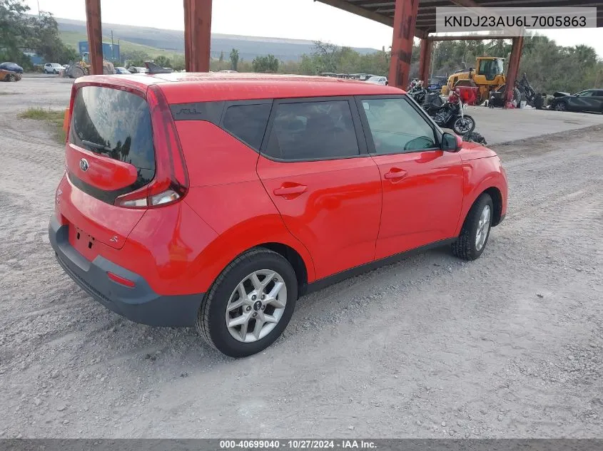 2020 Kia Soul S VIN: KNDJ23AU6L7005863 Lot: 40699040