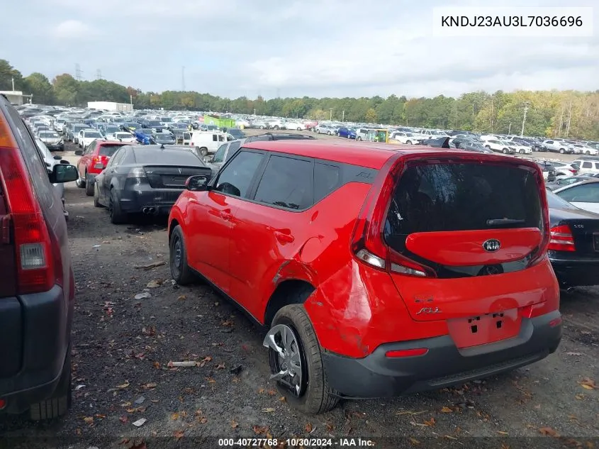 2020 Kia Soul Lx VIN: KNDJ23AU3L7036696 Lot: 40727768