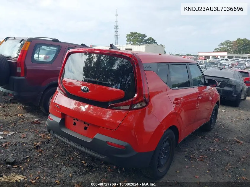 2020 Kia Soul Lx VIN: KNDJ23AU3L7036696 Lot: 40727768