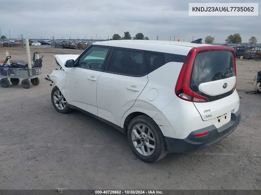 2020 Kia Soul S VIN: KNDJ23AU6L7735062 Lot: 40729662