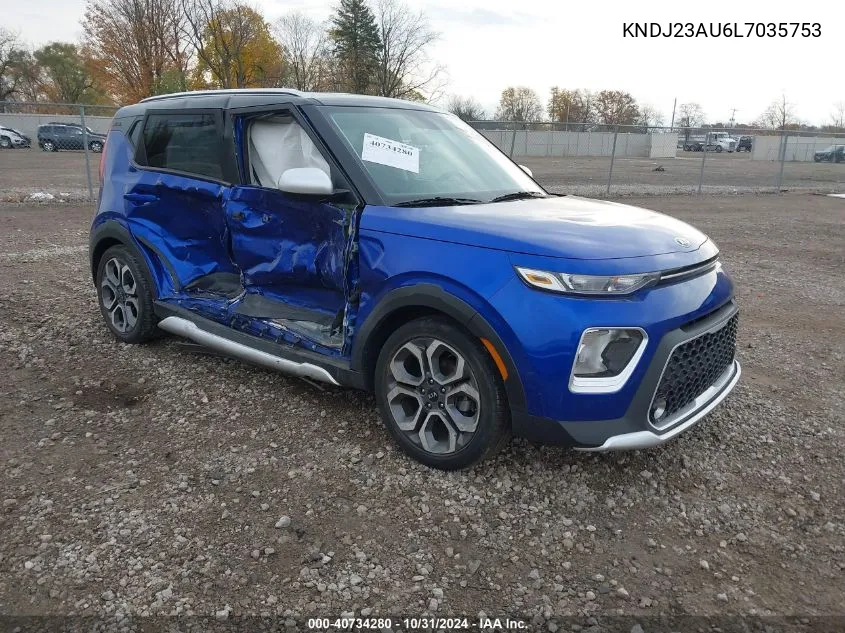 2020 Kia Soul X-Line VIN: KNDJ23AU6L7035753 Lot: 40734280