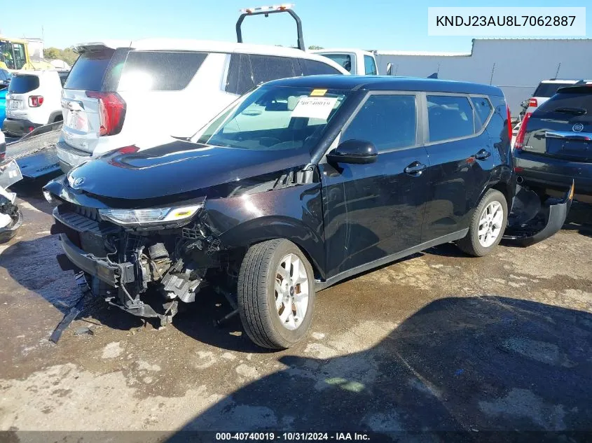 2020 Kia Soul S VIN: KNDJ23AU8L7062887 Lot: 40740019