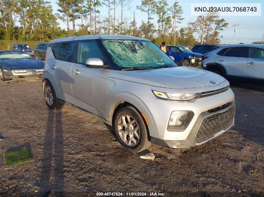 2020 Kia Soul S VIN: KNDJ23AU3L7068743 Lot: 40747824