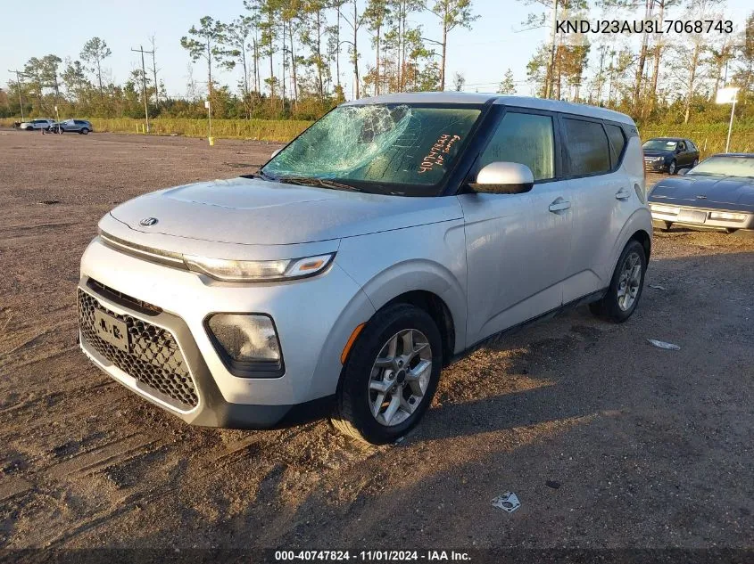 2020 Kia Soul S VIN: KNDJ23AU3L7068743 Lot: 40747824