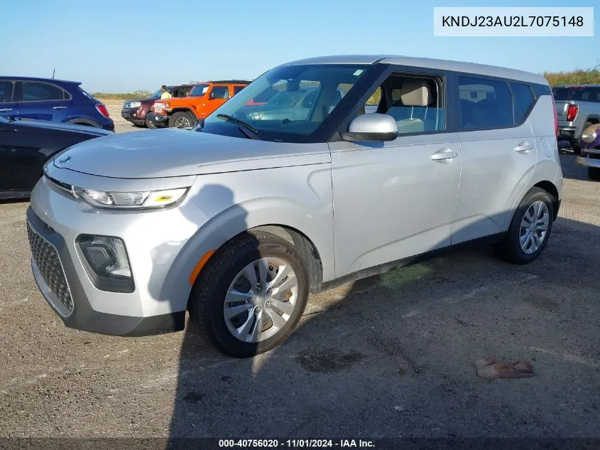 2020 Kia Soul Lx VIN: KNDJ23AU2L7075148 Lot: 40756020