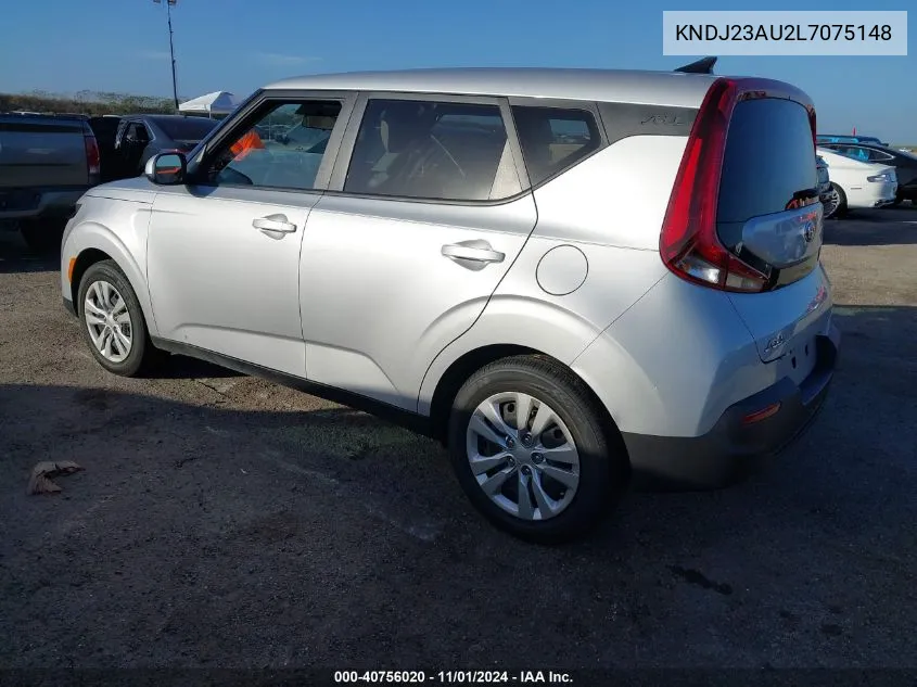 2020 Kia Soul Lx VIN: KNDJ23AU2L7075148 Lot: 40756020