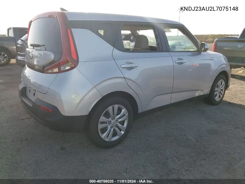 2020 Kia Soul Lx VIN: KNDJ23AU2L7075148 Lot: 40756020