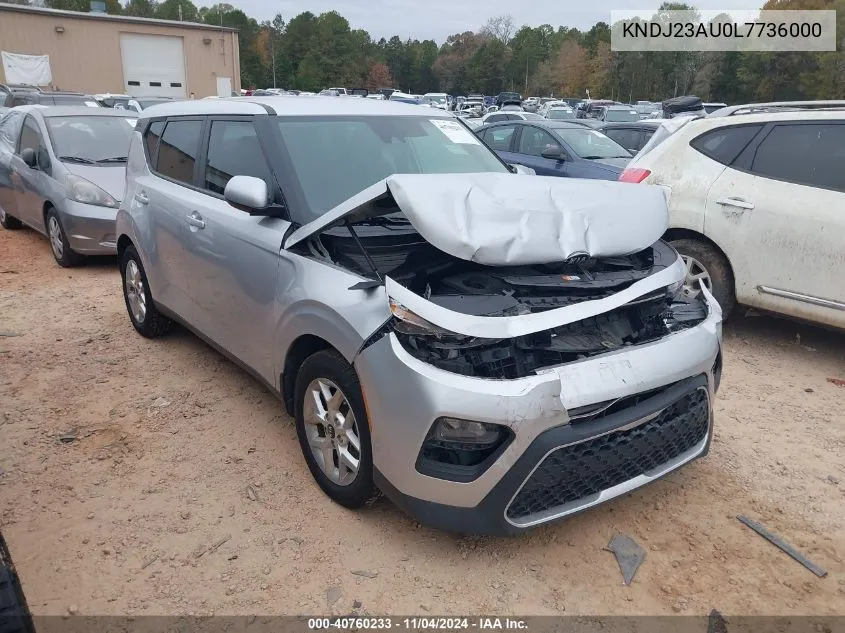 2020 Kia Soul S VIN: KNDJ23AU0L7736000 Lot: 40760233