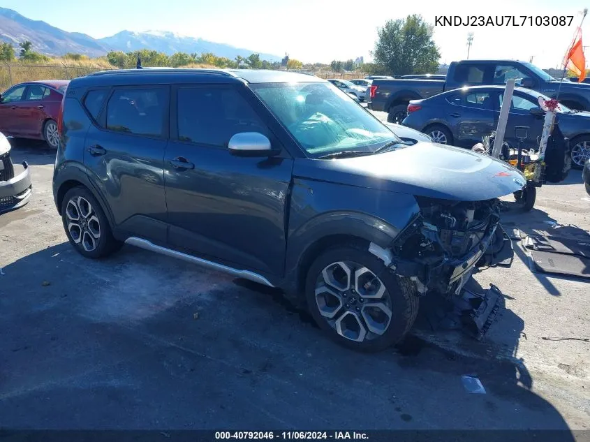 2020 Kia Soul X-Line VIN: KNDJ23AU7L7103087 Lot: 40792046