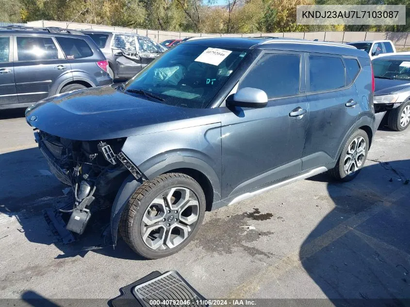 2020 Kia Soul X-Line VIN: KNDJ23AU7L7103087 Lot: 40792046