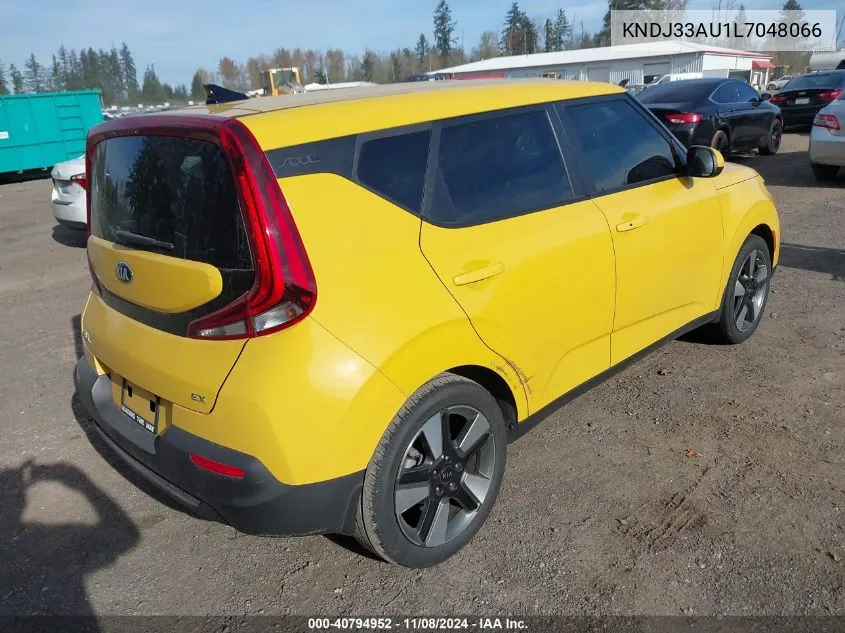 2020 Kia Soul Ex VIN: KNDJ33AU1L7048066 Lot: 40794952