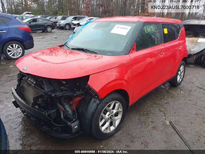 2020 Kia Soul S VIN: KNDJ23AU5L7000718 Lot: 40811588