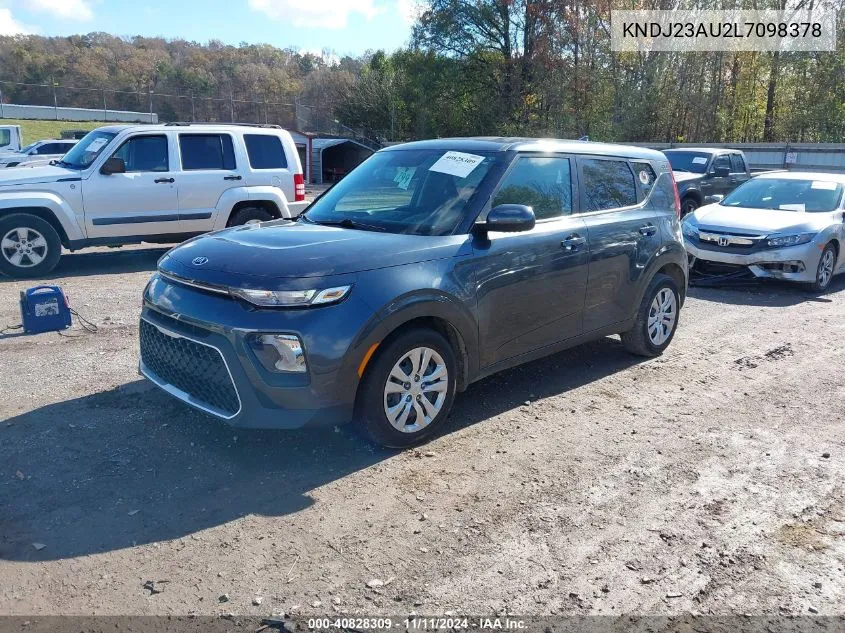 2020 Kia Soul Lx VIN: KNDJ23AU2L7098378 Lot: 40828309