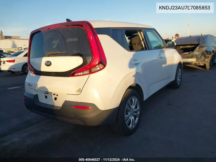 2020 Kia Soul Lx VIN: KNDJ23AU7L7085853 Lot: 40846027