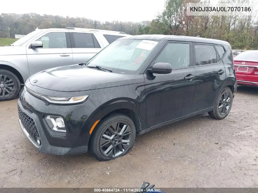 2020 Kia Soul Ex VIN: KNDJ33AU0L7070186 Lot: 40864724