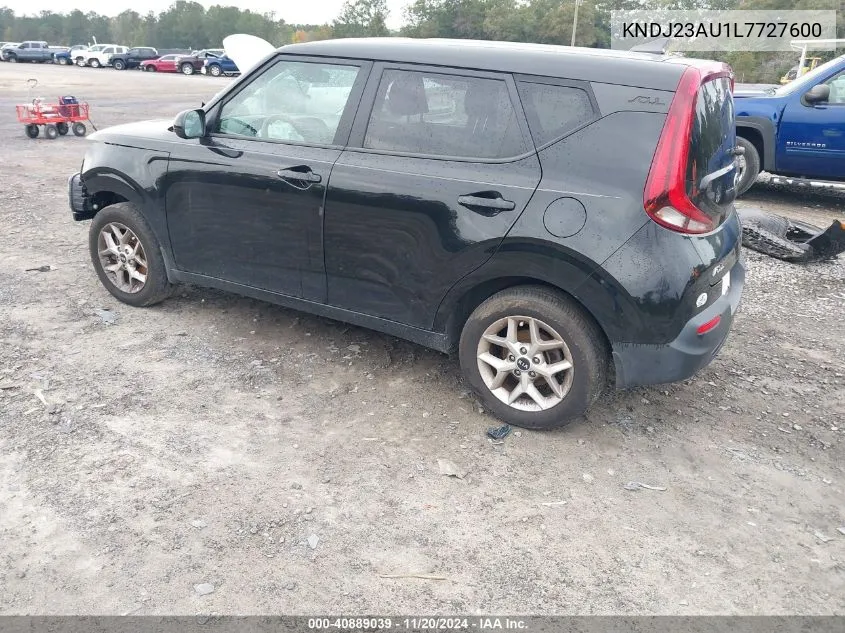 2020 Kia Soul S VIN: KNDJ23AU1L7727600 Lot: 40889039