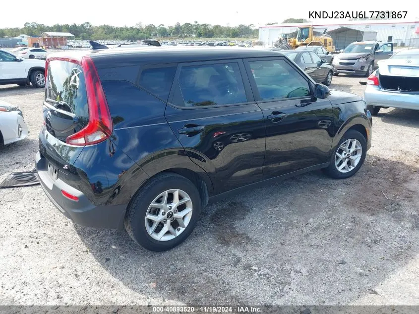 2020 Kia Soul S VIN: KNDJ23AU6L7731867 Lot: 40893520