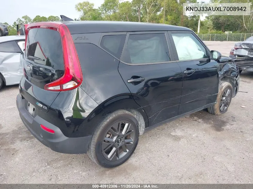 2020 Kia Soul Ex VIN: KNDJ33AUXL7008942 Lot: 40912306