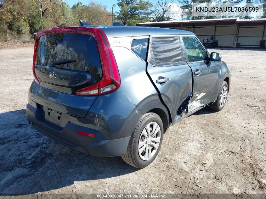 2020 Kia Soul Lx VIN: KNDJ23AU5L7036599 Lot: 40920047