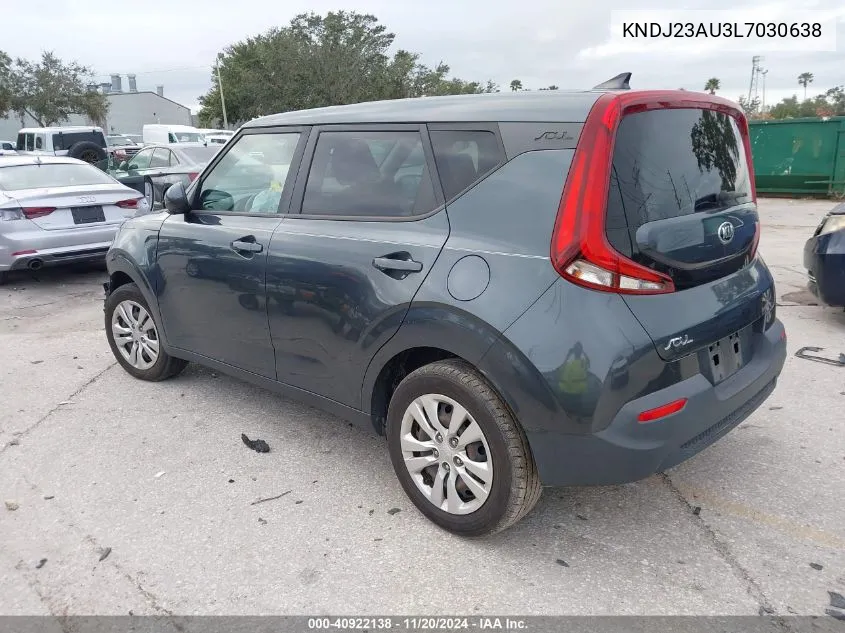 2020 Kia Soul Lx VIN: KNDJ23AU3L7030638 Lot: 40922138