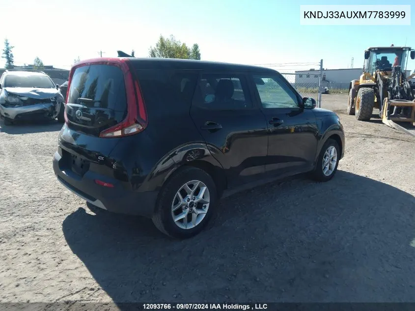 2021 Kia Soul VIN: KNDJ33AUXM7783999 Lot: 12093766