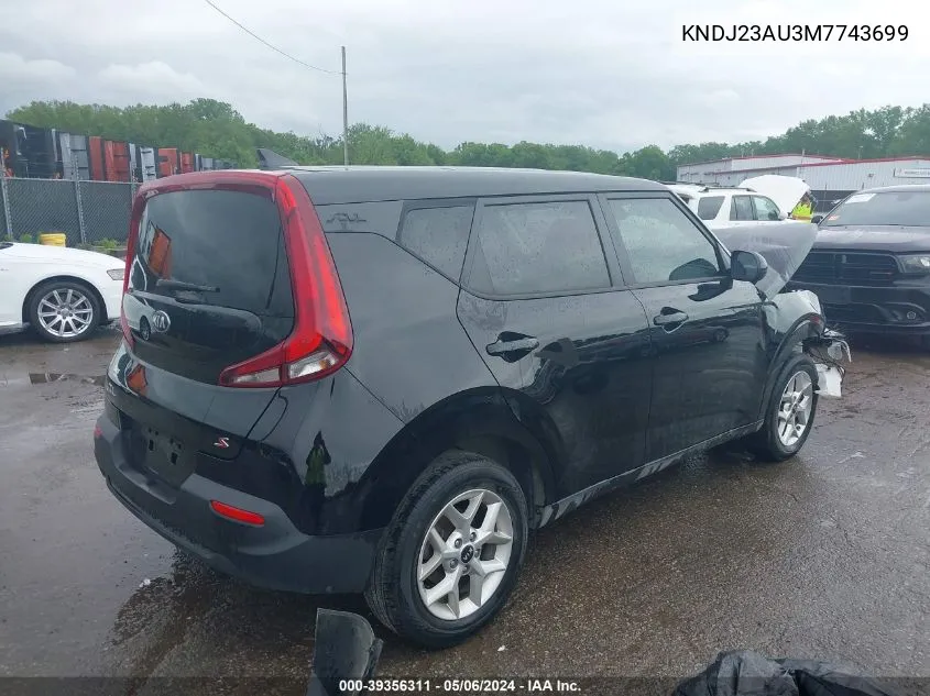 KNDJ23AU3M7743699 2021 Kia Soul S