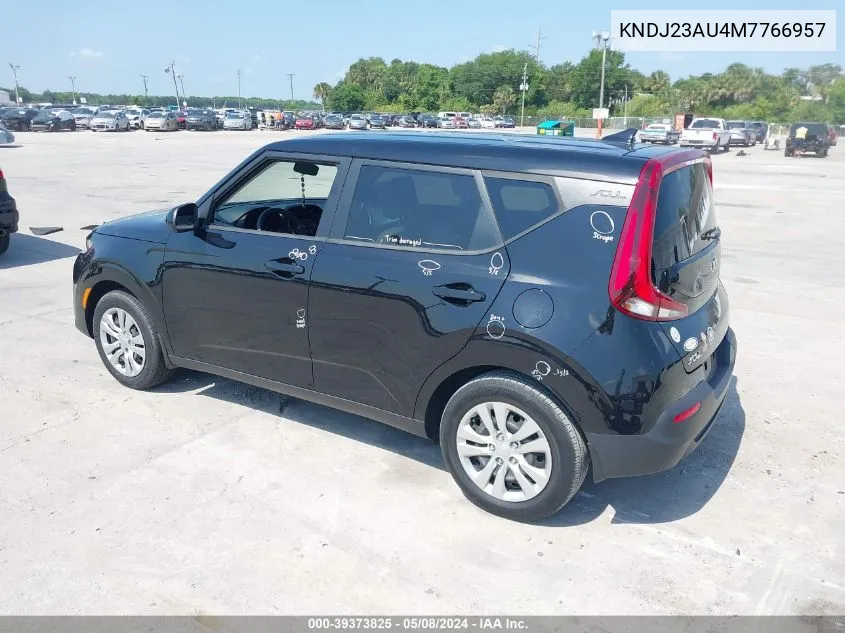 2021 Kia Soul Lx VIN: KNDJ23AU4M7766957 Lot: 39373825