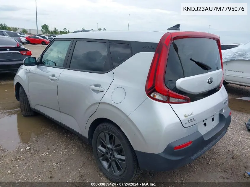 2021 Kia Soul S VIN: KNDJ23AU7M7795076 Lot: 39859424