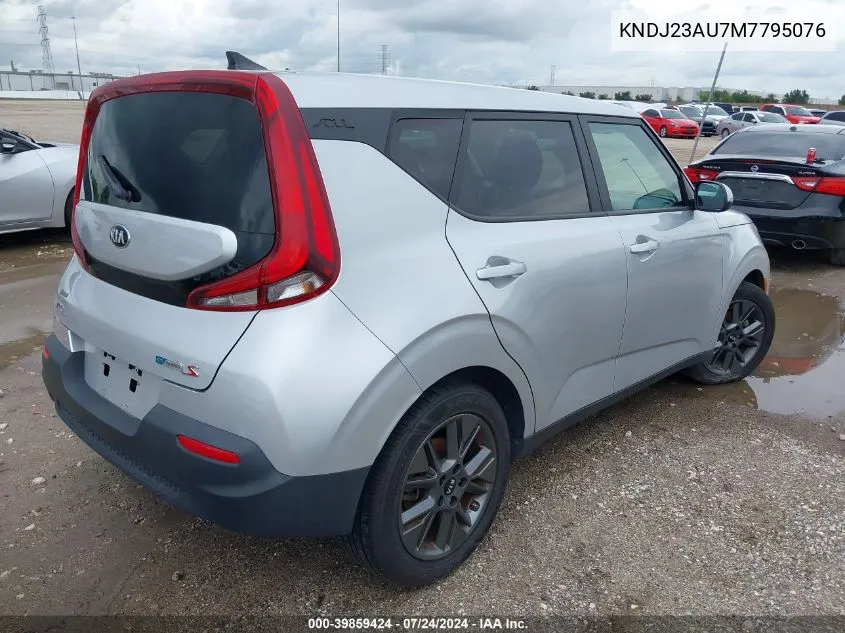 2021 Kia Soul S VIN: KNDJ23AU7M7795076 Lot: 39859424