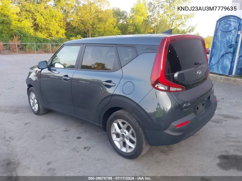 2021 Kia Soul S VIN: KNDJ23AU3M7779635 Lot: 39875799