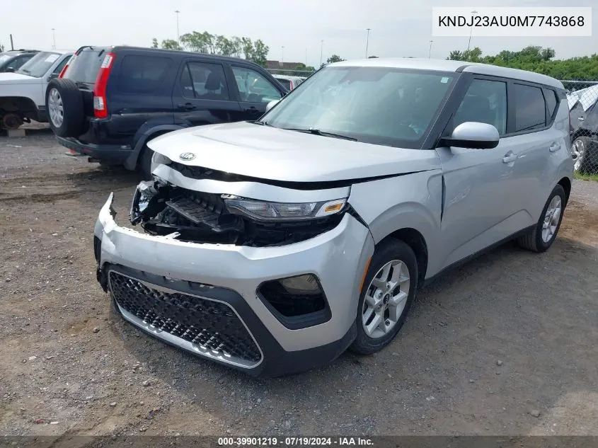 2021 Kia Soul S VIN: KNDJ23AU0M7743868 Lot: 39901219