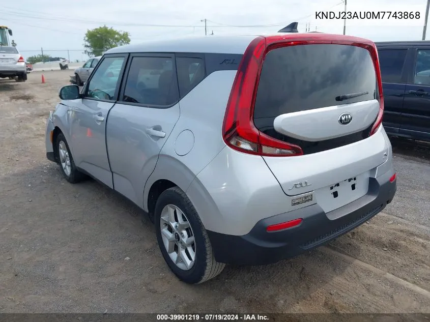 KNDJ23AU0M7743868 2021 Kia Soul S