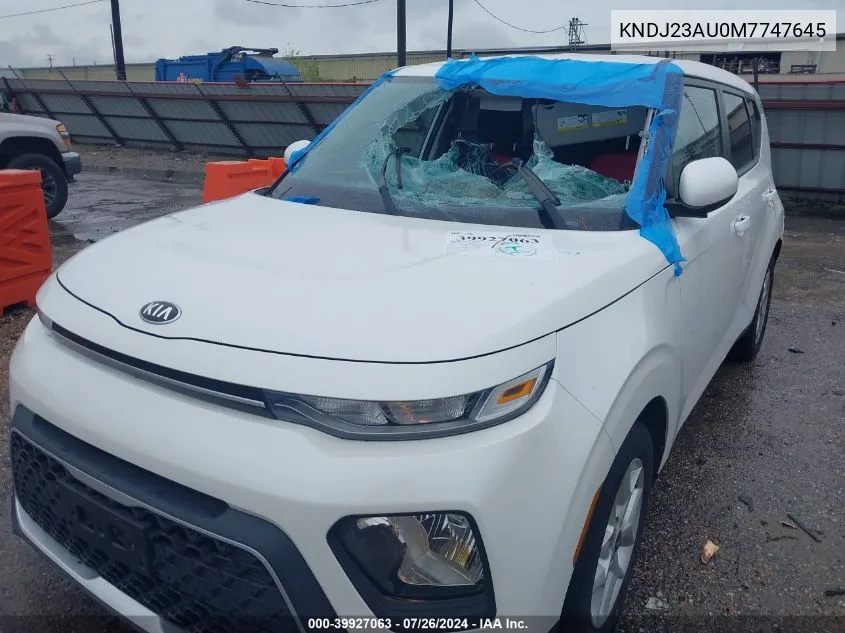 KNDJ23AU0M7747645 2021 Kia Soul S