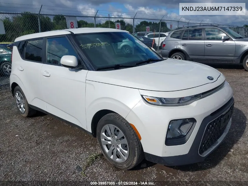 2021 Kia Soul Lx VIN: KNDJ23AU6M7147339 Lot: 39957005