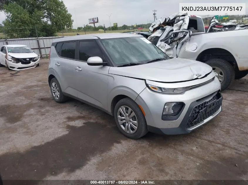 2021 Kia Soul Lx VIN: KNDJ23AU3M7775147 Lot: 40013757