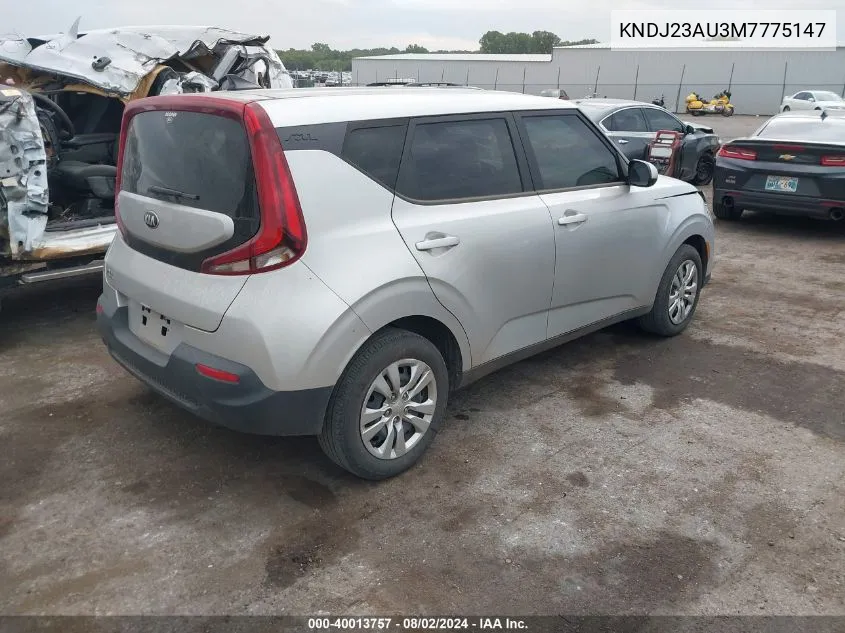 KNDJ23AU3M7775147 2021 Kia Soul Lx