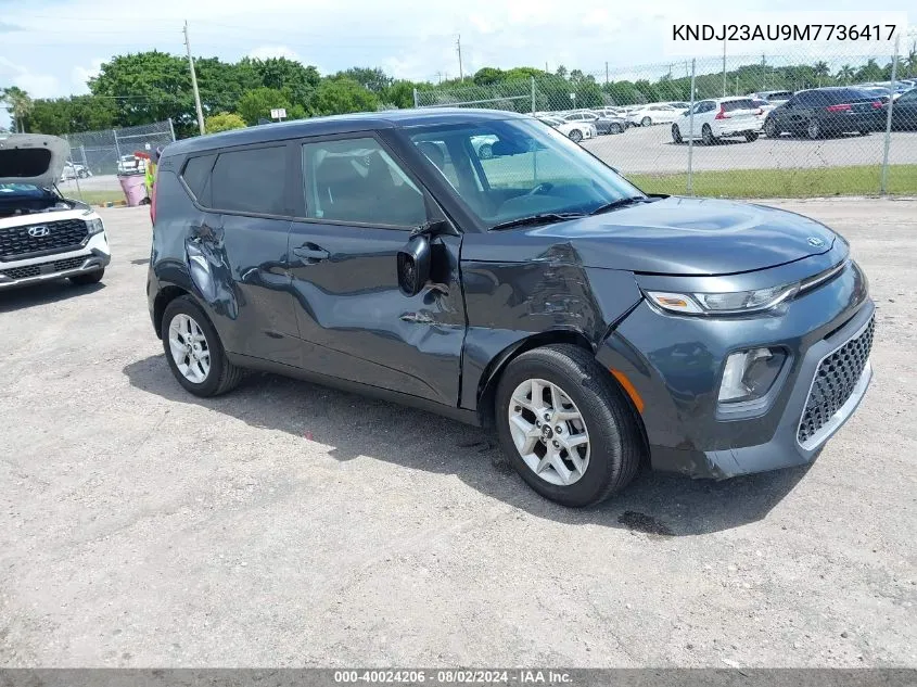 2021 Kia Soul S VIN: KNDJ23AU9M7736417 Lot: 40024206