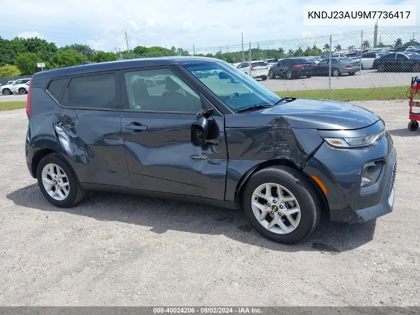 2021 Kia Soul S VIN: KNDJ23AU9M7736417 Lot: 40024206