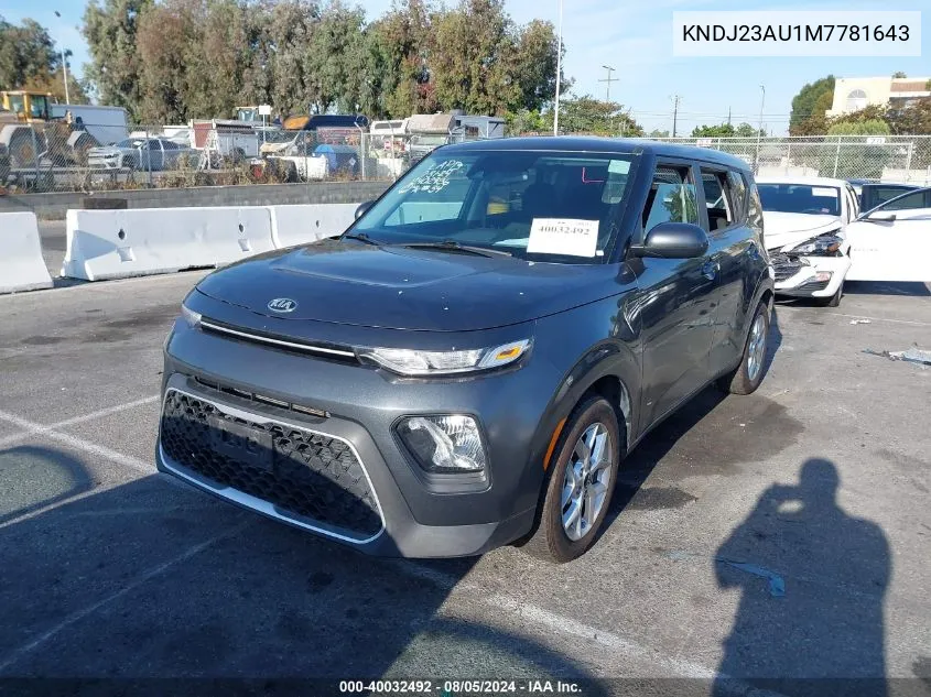 KNDJ23AU1M7781643 2021 Kia Soul S