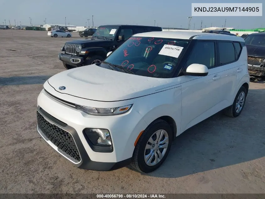 2021 Kia Soul Lx VIN: KNDJ23AU9M7144905 Lot: 40056798