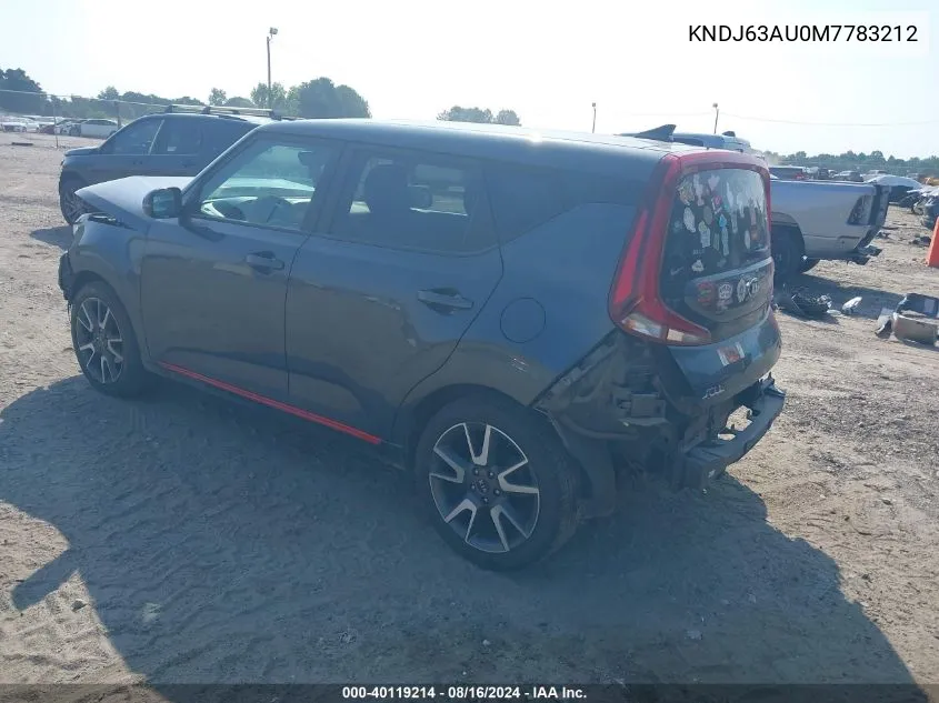 KNDJ63AU0M7783212 2021 Kia Soul Gt Line