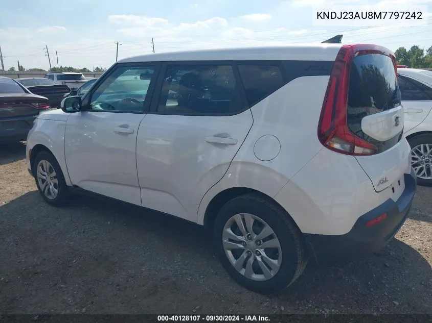 2021 Kia Soul Lx VIN: KNDJ23AU8M7797242 Lot: 40128107